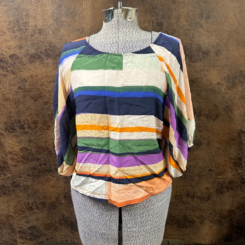 Maeve (a brand of Anthropologie) striped‎ blouse XS